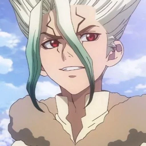 anime dr stone, dr stone senka, dr stone momiji, dr stone senka ishigami, dr stone personajes shiro