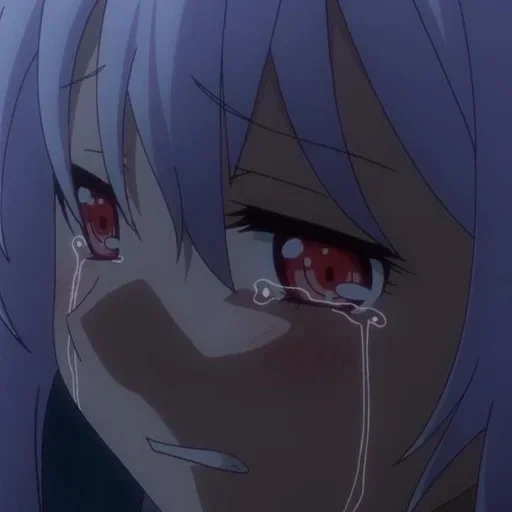 anime, aila anime, sad anime, plastic memories of anime, ila's plastic memories are crying