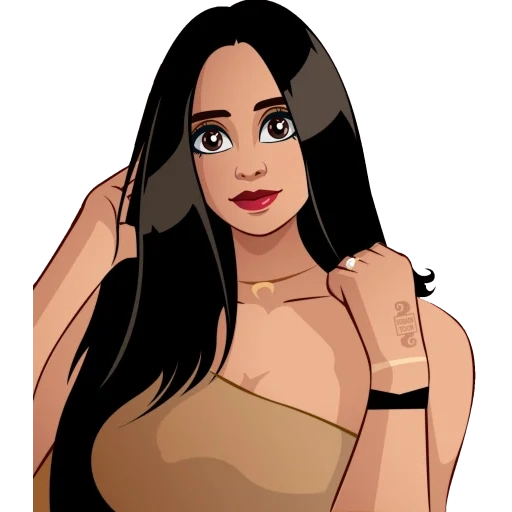 la ragazza, modello di ragazza, cartoon girl