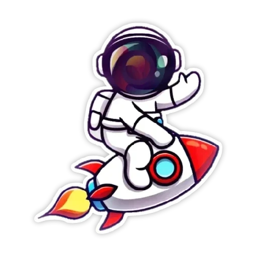 clipart, astronauta, rocket cosmonaut, internet explorer, sfondo trasparente cosmonaut