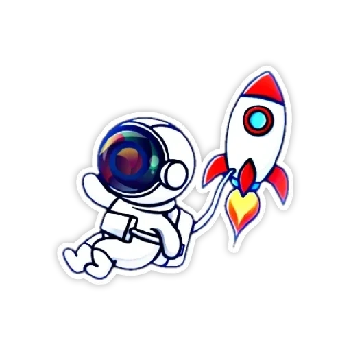 astronot, astronaut, astronot, astronaut illustration, vektor roket astronot