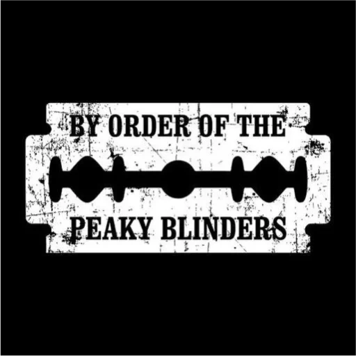 blinder épouvantable, affiche peaky blinders, blade à oeillères peaky, peaky blinders tommy shelby, par ordre les peakys ombrages