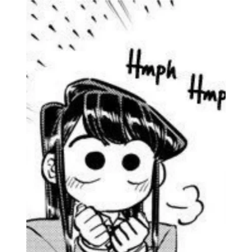 mangá, mangá de anime, desenhos de anime, komi san meme, komi san está tremendo