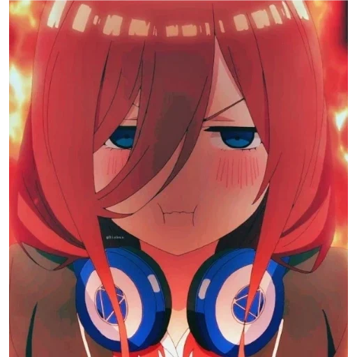 nakano miku, miku nakano, anime charaktere, tubuno kein hanayome, 5-toubun nein henayome