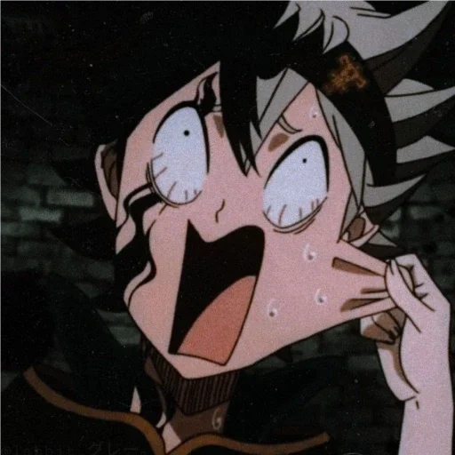 black clover, the anime is funny, asta black clover, anime funny faces, black clover anime