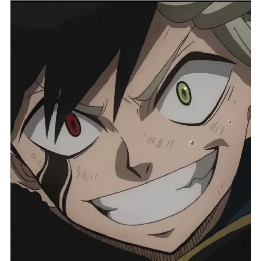 trèfle noir, trèfle noir, trèfle noir asta, trèfle noir anime, asta black clover smile