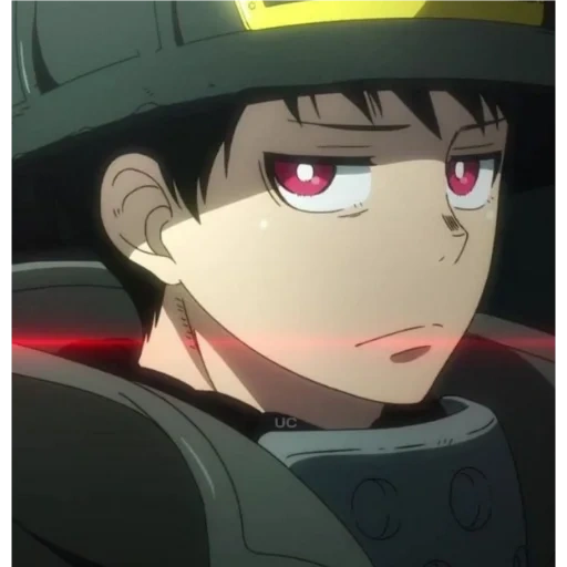 kusaka shina, anime fire force, flame squad anime, anime flame brigade, anime flame fire brigade