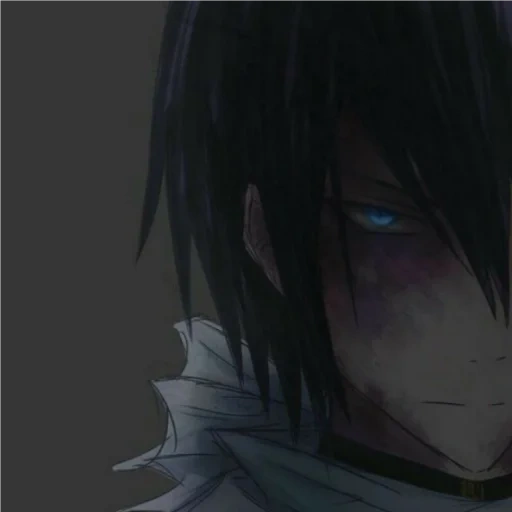 dios yato, dios sin hogar, el anime de dios sin hogar, enojo de perfil de anime, anime sin hogar dios yato