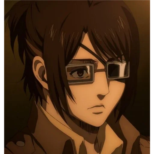 hanji, ellen yeager, ataque titã, personagem de anime, rudolph ataca o titã