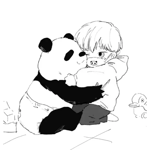 picture, anime cute, anime manga, anime cute drawings, pandy coloring panda
