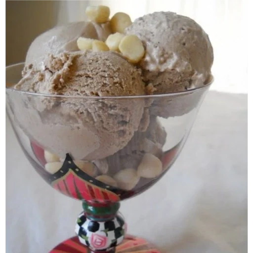 gelato da dessert, gelato, gelato di macadamia, gelato di cacao di banana, gelato alla banana al cioccolato