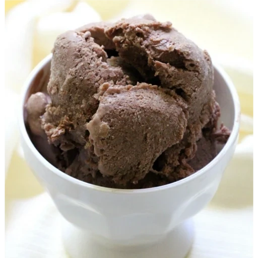 crème glacée avec du chocolat, crème glacée au chocolat, crème glacée sans crème, crème glacée au chocolat, glace au chocolat à la banane