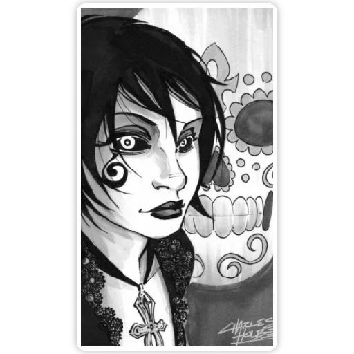 manga, dessins de mangas, dessins d'anime, fille goth comique, ekaterina smirnova akkerman