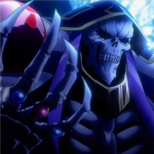 overlord, ainz oal goun, cartoon overlord, anime overlord, minecraft story mode