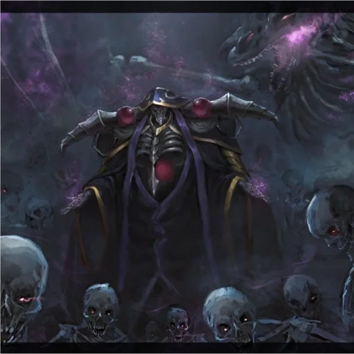 batalhão, arte overlord, cavaleiro da morte overlord, overlord, lorde das trevas