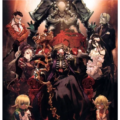 overlord, overlord ainz, overlord de anime, animação do senhor do inferno, overlord maruyama jiugen