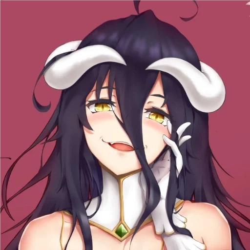 albedo, albedo mit einem messer, albedo overlord, lord albedo, anime vladyka albedo