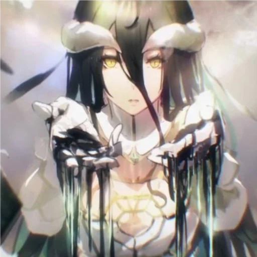 albédo, anime albédo, albédo overlord, albédo overlord art, anime lord albédo