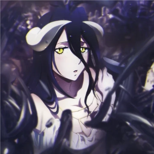 albedo, albedo overlord, overlord albedo, overlord albedo, anime lord albedo