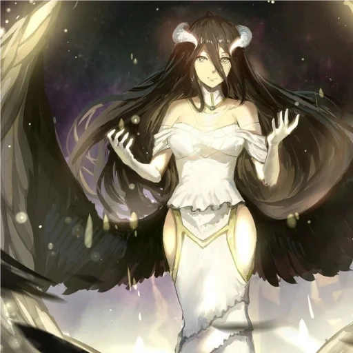 albedo animation, albedo demon, cartoon overlord, king of albedo, master of animation magic world