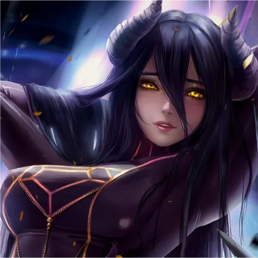 albedo, albedo, albedo art 4k, albedo overlord, lord albedo