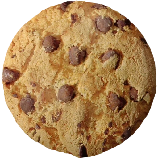 biscuit, cookies de cuisine, cuisinier rond, sur un fond transparent, cookies de farine d'avoine raisins