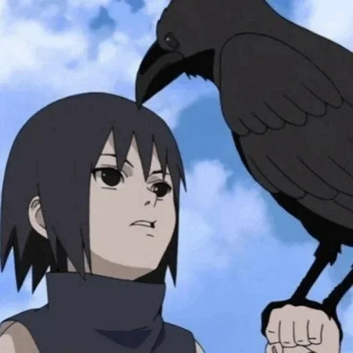 itachi, naruto, raven itachi, itachi uchiha voron, itachi uchiha enfance