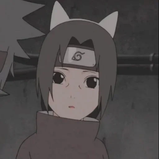 itachi, naruto, pequeno itachi, itachi uchiha ouvidos, os personagens do anime naruto