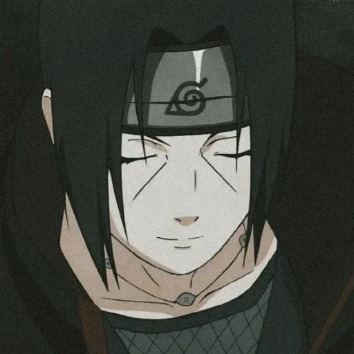 itachi, imagen, itati utha, itachi sonríe, itachi se ríe de una pantalla