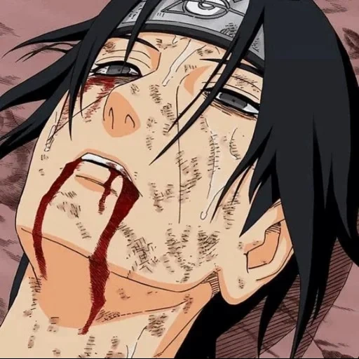 itachi, naruto, the death of itachi, itachi sasuke, itachi cries manga