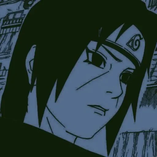 itac, naruto, itachi icon, itachi shinden manga, animación cómica naruto lo vistió