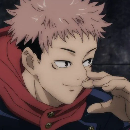 itadori yuji, yuji itadori, jujutsu kaisen, personajes de anime, itadori yuji batalla mágica