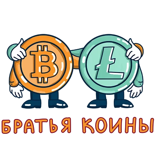 монеты, биткойн, монетка персонаж