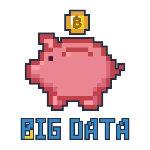 pixel babi, pixel babi, pixel money, celengan pixel art, pixel celengan babi