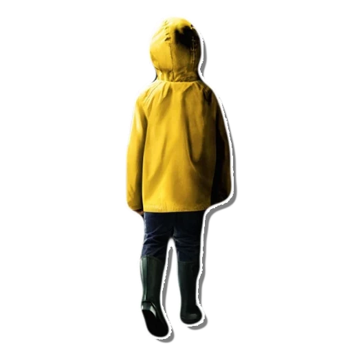человек, желтый плащ, желтая куртка, джорджи денбро, призрак джорджи денбро