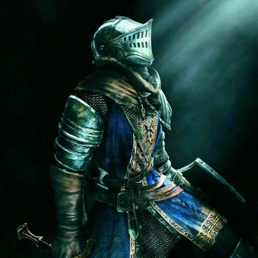 âmes sombres, âmes sombres, affiche des âmes sombres, dark souls 1 chevalier, âmes sombres choisies non raffinées