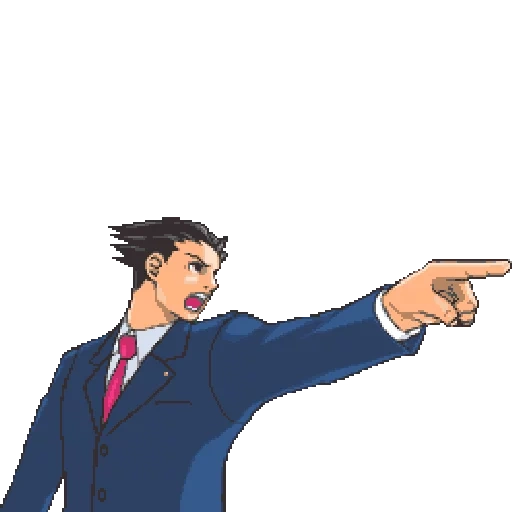 ace attorney, ace attorney phoenix wright спрайты, objection ace attorney, ace attorney феникс райт пиксельные, apollo justice ace attorney