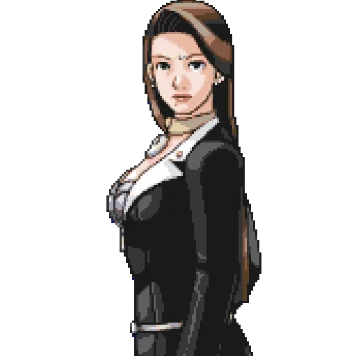 мия фей ace attorney, ace attorney, ace attorney mia fey, mia fey sprites, ace attorney trilogy mia