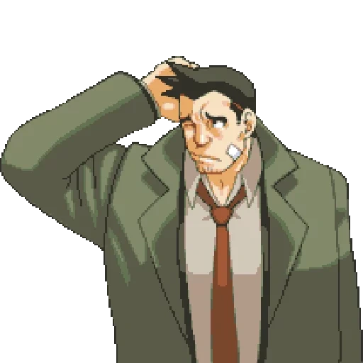 ace attorney, дик гамшу ace attorney, телеграм стикеры, telegram sticker, гамшу ace attorney