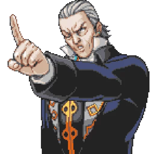 ace attorney манфред, phoenix wright ace attorney карма, манфред фон карма ace attorney, ace attorney манфред спрайт, манфред фон карма