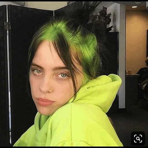 билли айлиш, billie eilish, зеленые волосы, billie eilish green hair, билли айлиш зелеными волосами