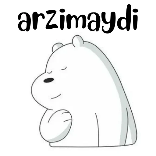 jantan, beruang kutub, template bear, icebear bear, kami bare bears white