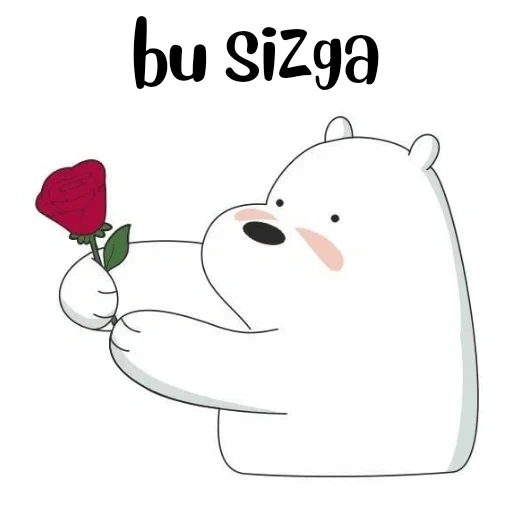 beruang kutub, beruang itu lucu, beruang kutub, kami bare bears white