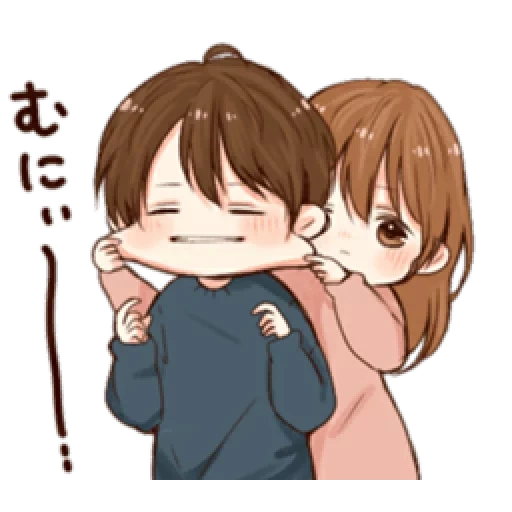 diagram, lukisan pasangan anime, pola pasangan yang lucu, pola lucu anime, lovely toco japan cawai its love