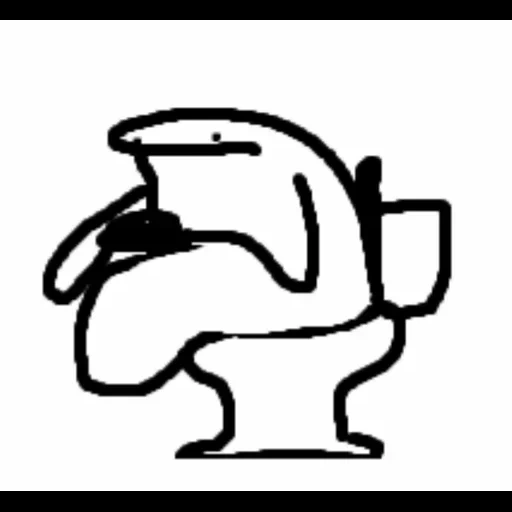 meme, kepala toilet, stiker toilet