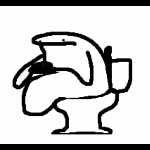 meme, toilet head, toilet sticker