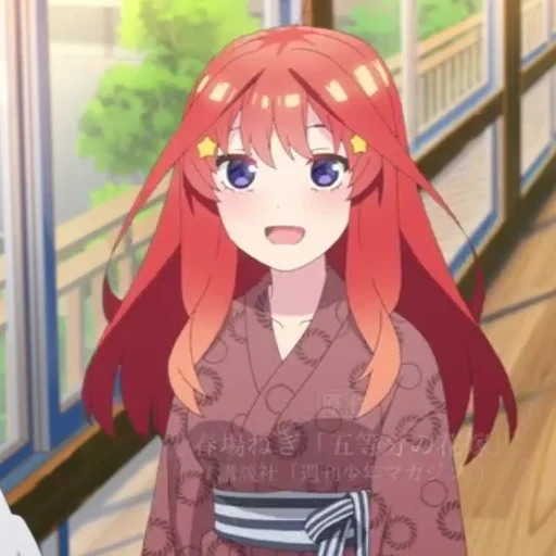 animación, chica de animación, personajes de animación, película de cinco novias 2022, animación go-toubun no hanayome