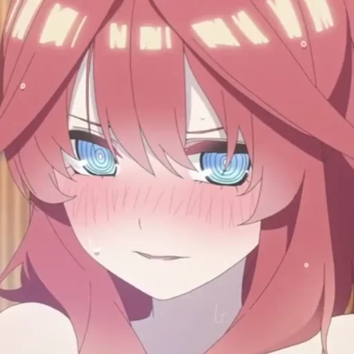 animación, arte de animación, chica de animación, chica de animación, toubun no hanayome