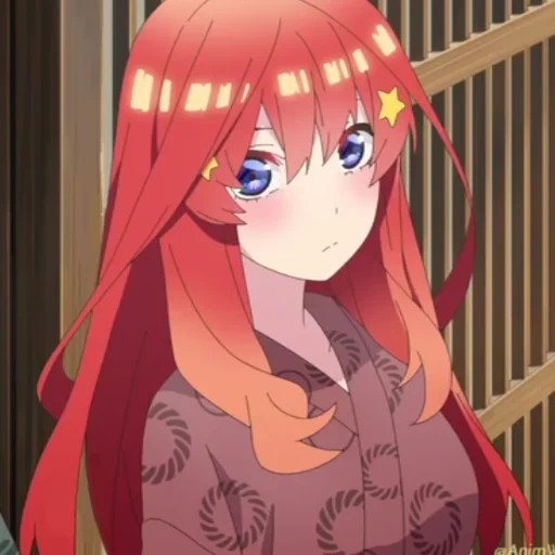 nakano miku, anime girl, cartoon characters, gotoubun no hanayome, go toubun no hanayome season 2