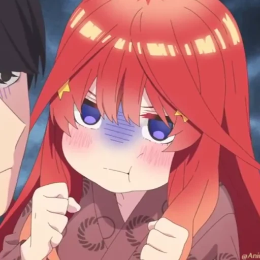 animação, animação, menina anime, papel de animação, toubun no hanayome